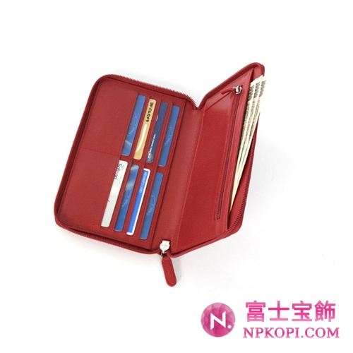 シャネル クルーズライン カメリア 長財布 ルージュレッド A46506